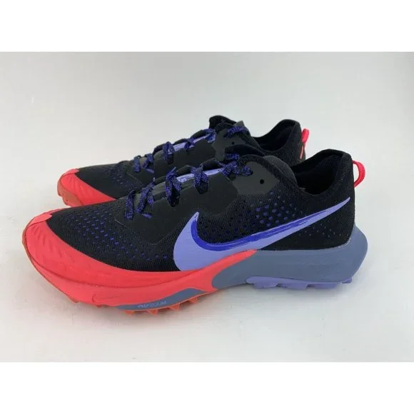 NEW Nike Air Zoom Terra Kiger 7 Black Red Purple Women's Trail Running Shoes - Picture 10 of 11